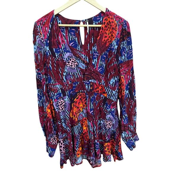 Free People Long Sleeved Audrey Romper - Size 8 - Picture 2 of 6